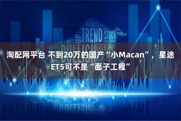 淘配网平台 不到20万的国产“小Macan”，星途ET5可不是“面子工程”